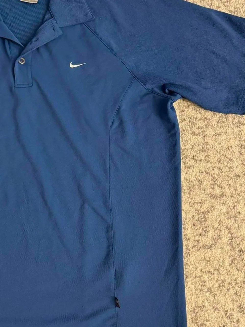 Nike Sphere Dry Royal Blue With shoulder stripe Golf Polo Size Large